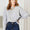 Double Take Seam Detail Round Neck Long Sleeve Top