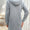 Striped Drawstring Long Sleeve Hoodie Dress