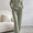 Ribbed V-Neck Top and Pants Set