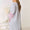 Woven Right Fringe Sleeve Dropped Shoulder Cardigan