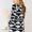 Heimish Full Size Geometric Notched Neck Long Sleeve Top