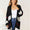 Double Take Striped Rib-Knit Drop Shoulder Open Front Cardigan