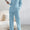 Ribbed V-Neck Top and Pants Set