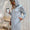 Striped Drawstring Long Sleeve Hoodie Dress