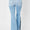 Judy Blue Full Size Mid Rise Raw Hem Slit Flare Jeans