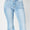 Judy Blue Full Size Mid Rise Raw Hem Slit Flare Jeans