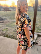 Load image into Gallery viewer, Navy floral dress