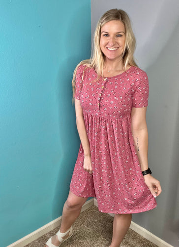 Tatum floral henley dress