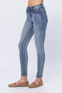 Judy Blue High Rise Heavy Hand Sand Skinny