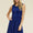 Estate Blue button detail midi dress