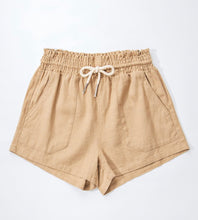 Load image into Gallery viewer, Linen drawstring shorts