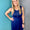 Estate Blue button detail midi dress