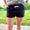 Linen drawstring shorts