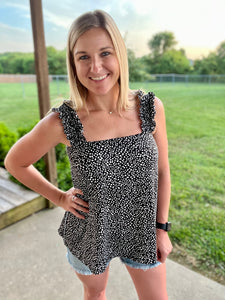 Leopard smocked tank