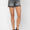 CURVY Judy Blue grey washed fray hem shorts