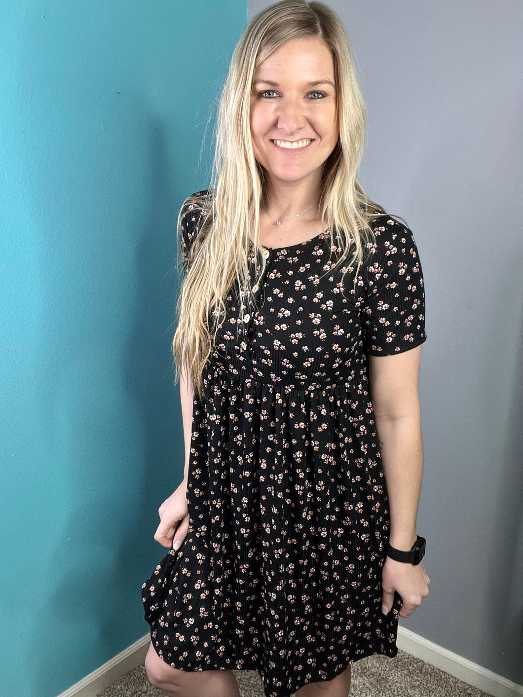Tatum floral henley dress