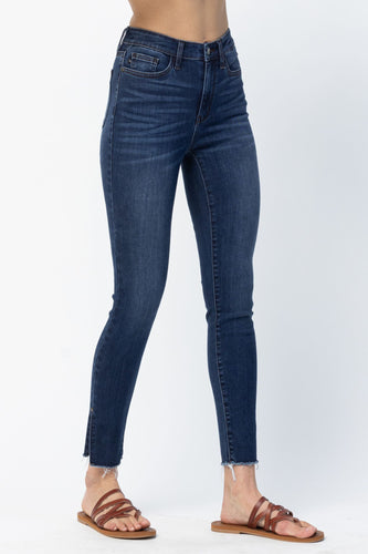 Judy Blue High waist side slit skinny