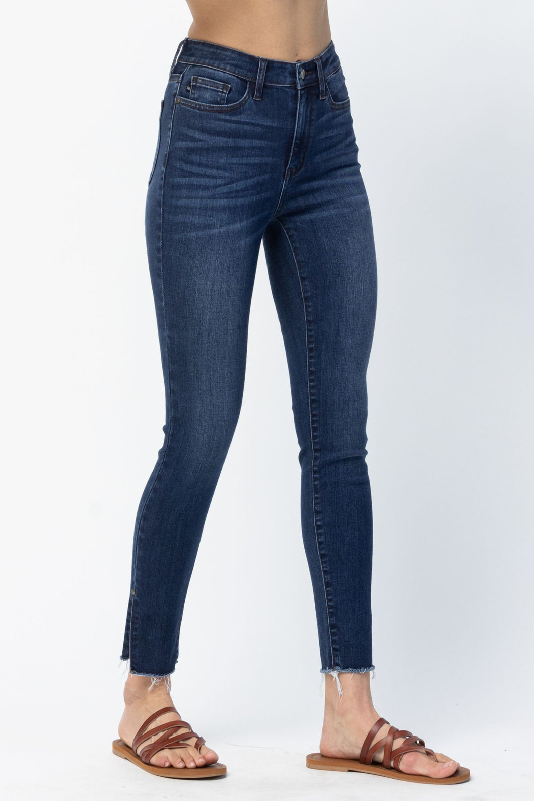 Judy Blue High waist side slit skinny