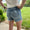 CURVY Judy Blue Medium wash cutoff shorts