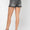 CURVY Judy Blue grey washed fray hem shorts