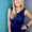 Estate Blue button detail midi dress