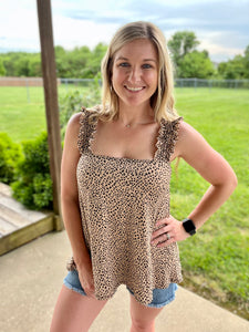 Leopard smocked tank